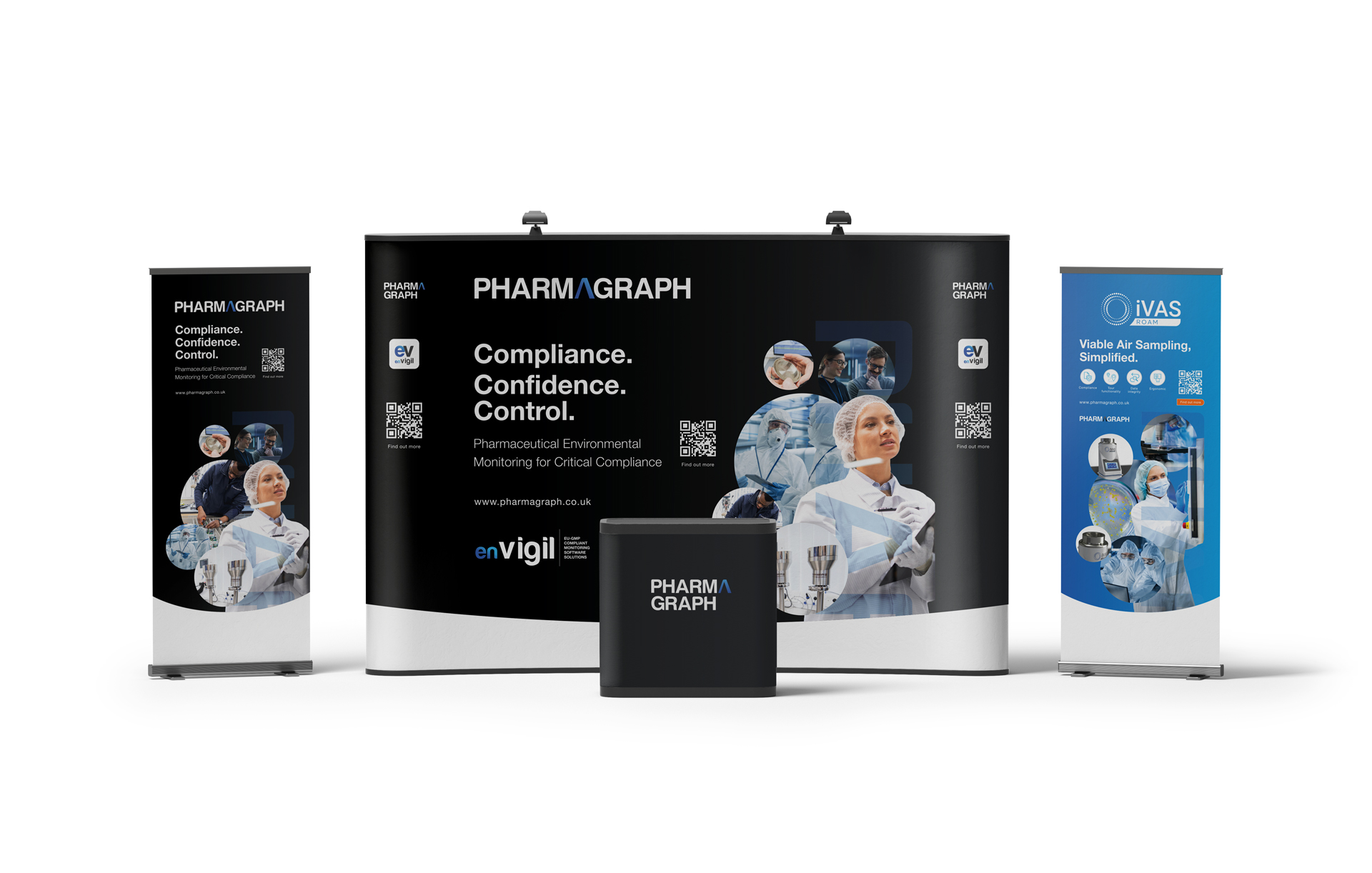 Pharmagraph event display banners