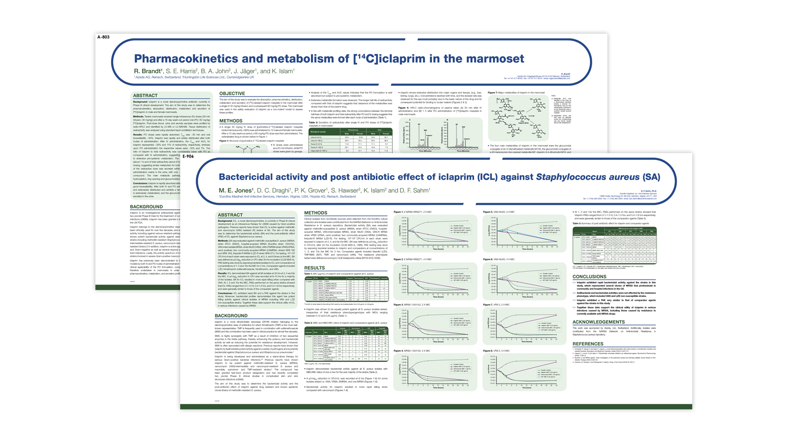 2 of 40 scientific posters designed and produced